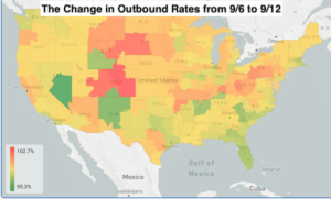 Change in OB Rates Week of Sept 14, 2022